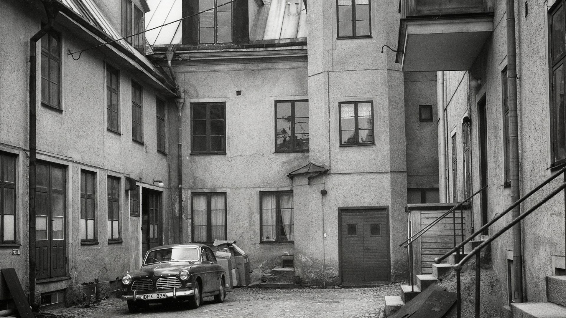 en bakgård någonstans i Växjö. Foto: okänd